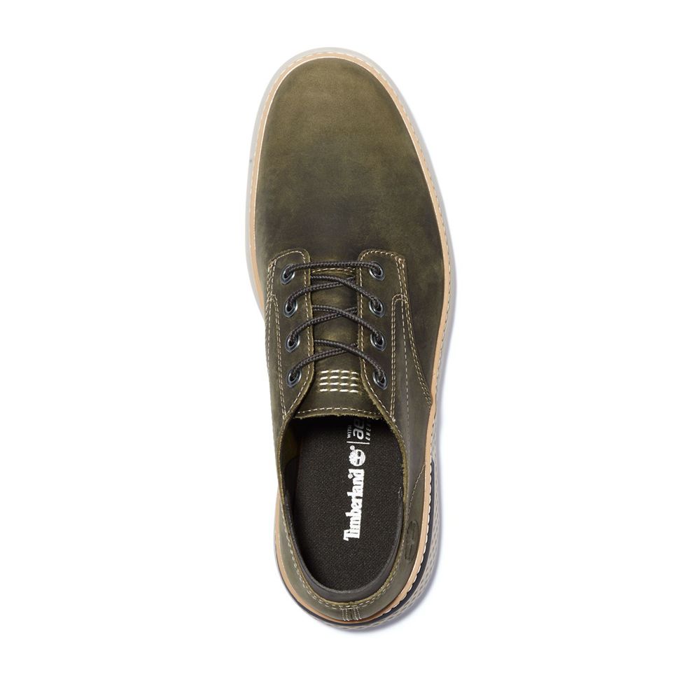 Timberland Mens Sneakers Cross Mark Leather - Olive - India IN2504713